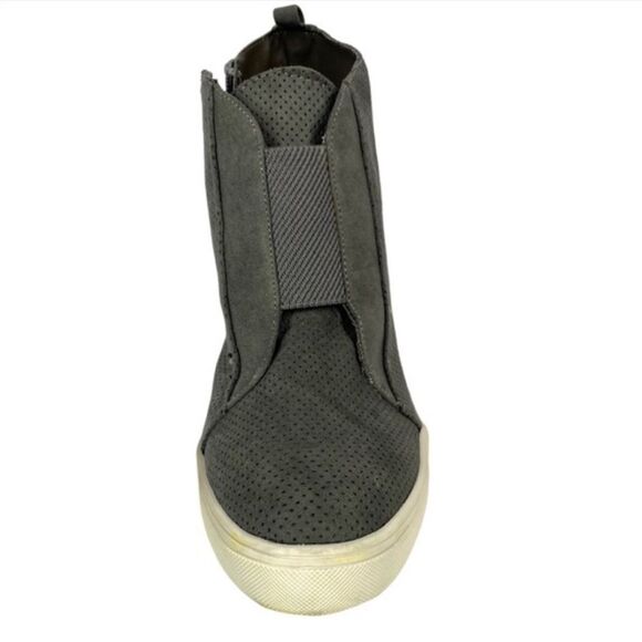 MIA Grey Wedge Bootie Women’s Size 9.5 Medium Pre-Owned - Picture 5 of 10